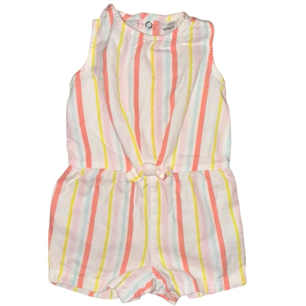 Carter's Striped Baby Girl Romper 6 months